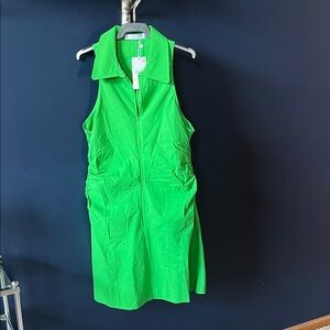 Vibrant Green Sleeveless Dress